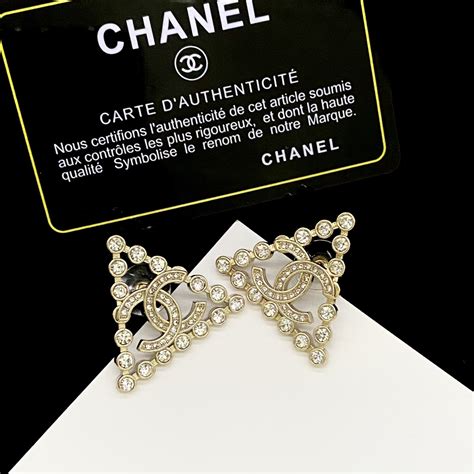 chanel heart and triangle earring|chanel earrings cheap price.